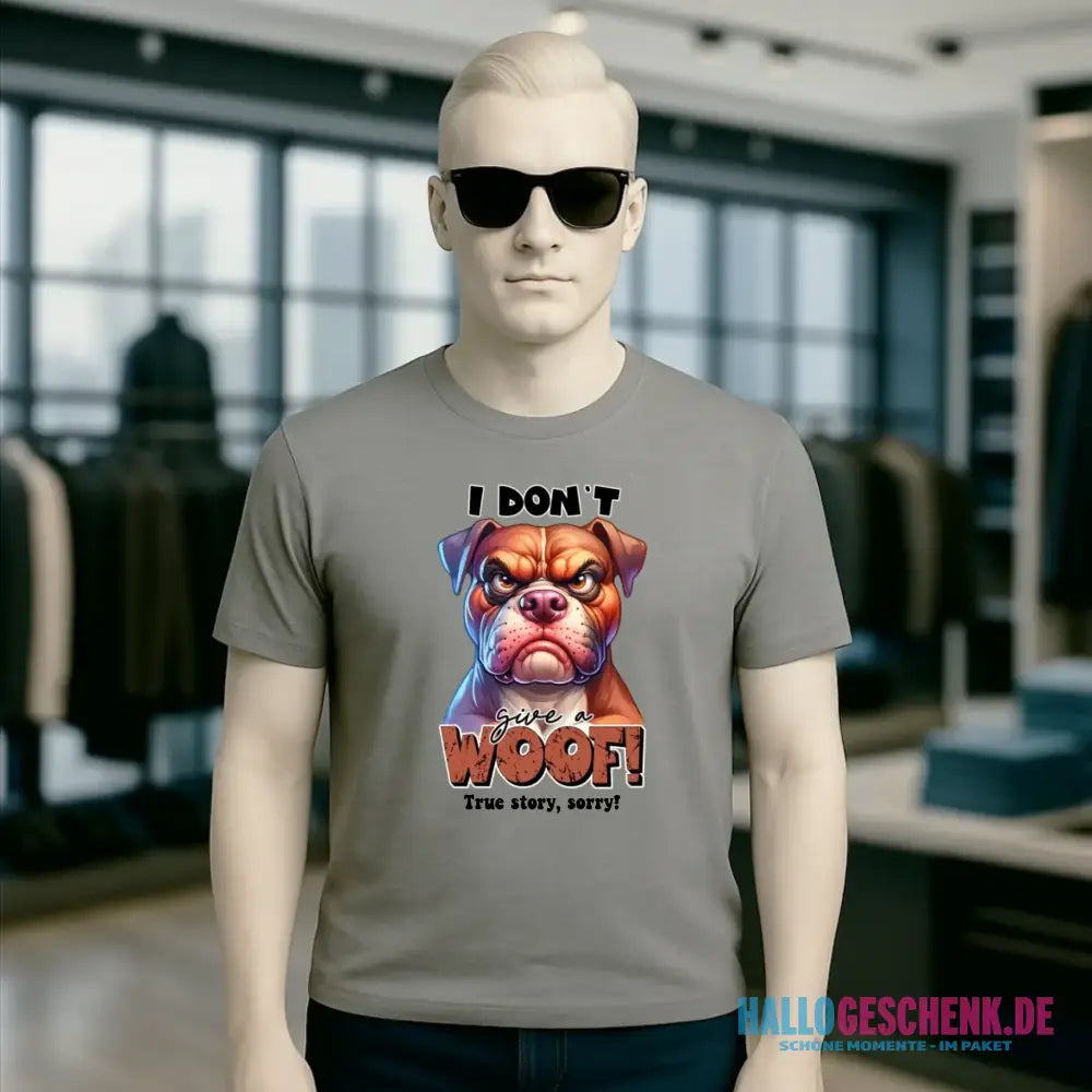 Woof! • Hund • Unisex Premium T-Shirt XS-5XL aus Bio-Baumwolle für Damen & Herren • Exklusivdesign • personalisiert
