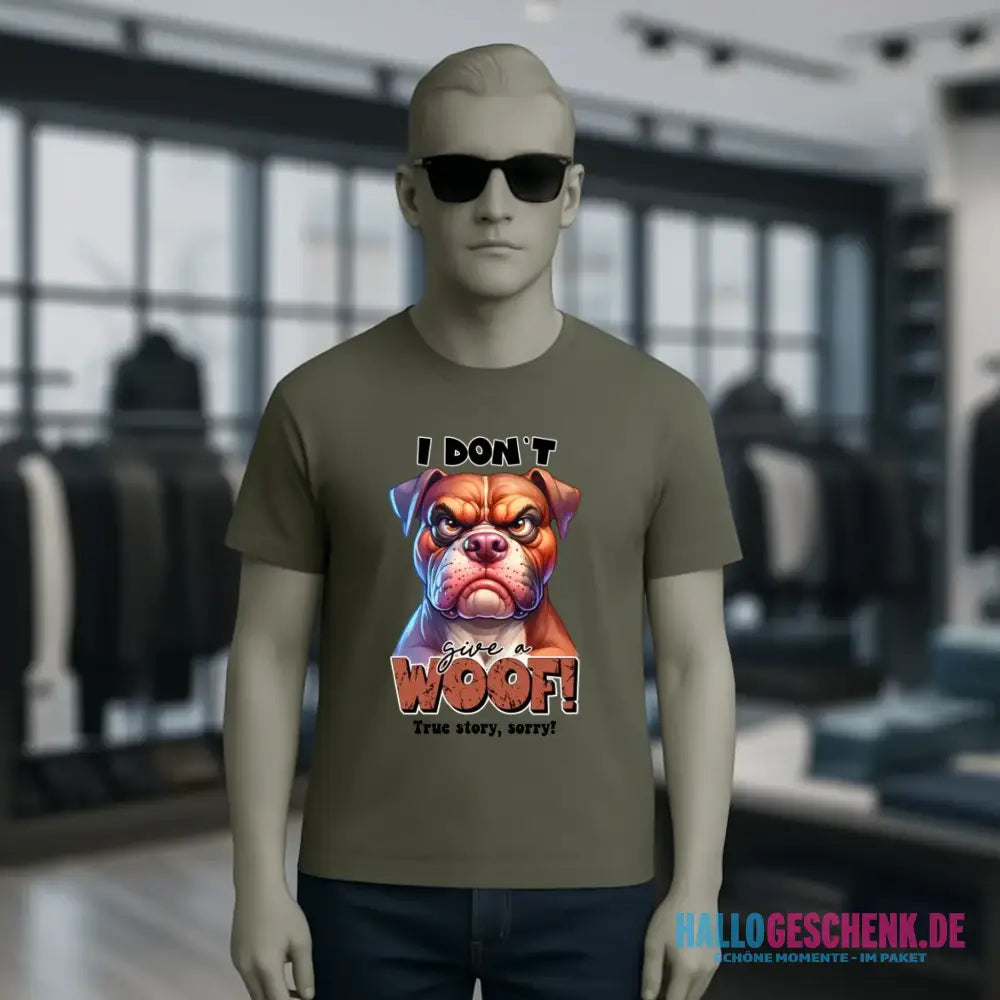 Woof! • Hund • Unisex Premium T-Shirt XS-5XL aus Bio-Baumwolle für Damen & Herren • Exklusivdesign • personalisiert