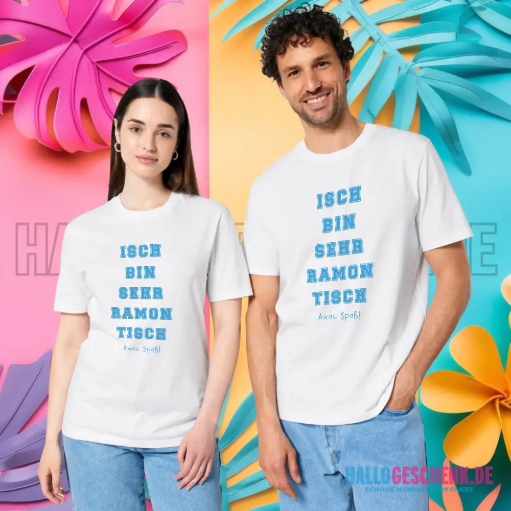 Wunschtext 2-teilig • Unisex Premium T-Shirt XS-5XL aus Bio-Baumwolle für Damen & Herren • Exklusivdesign • personalisiert