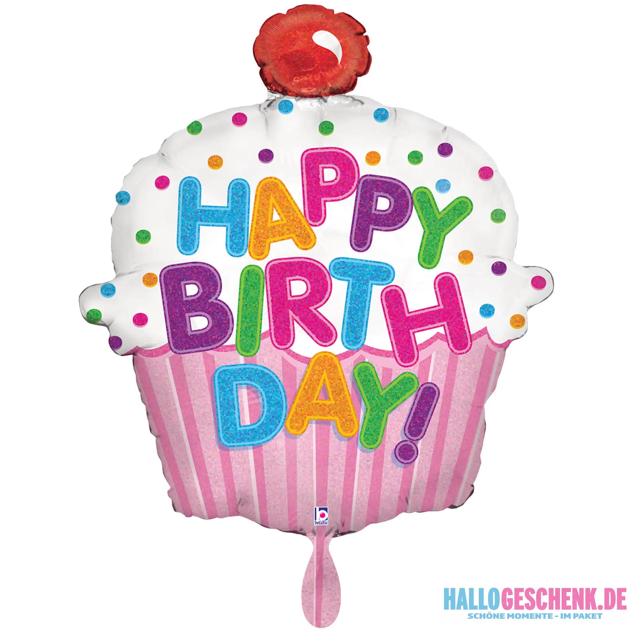 XXL Luftballon: Cupcake Birthday Geburtstag Luft/Helium