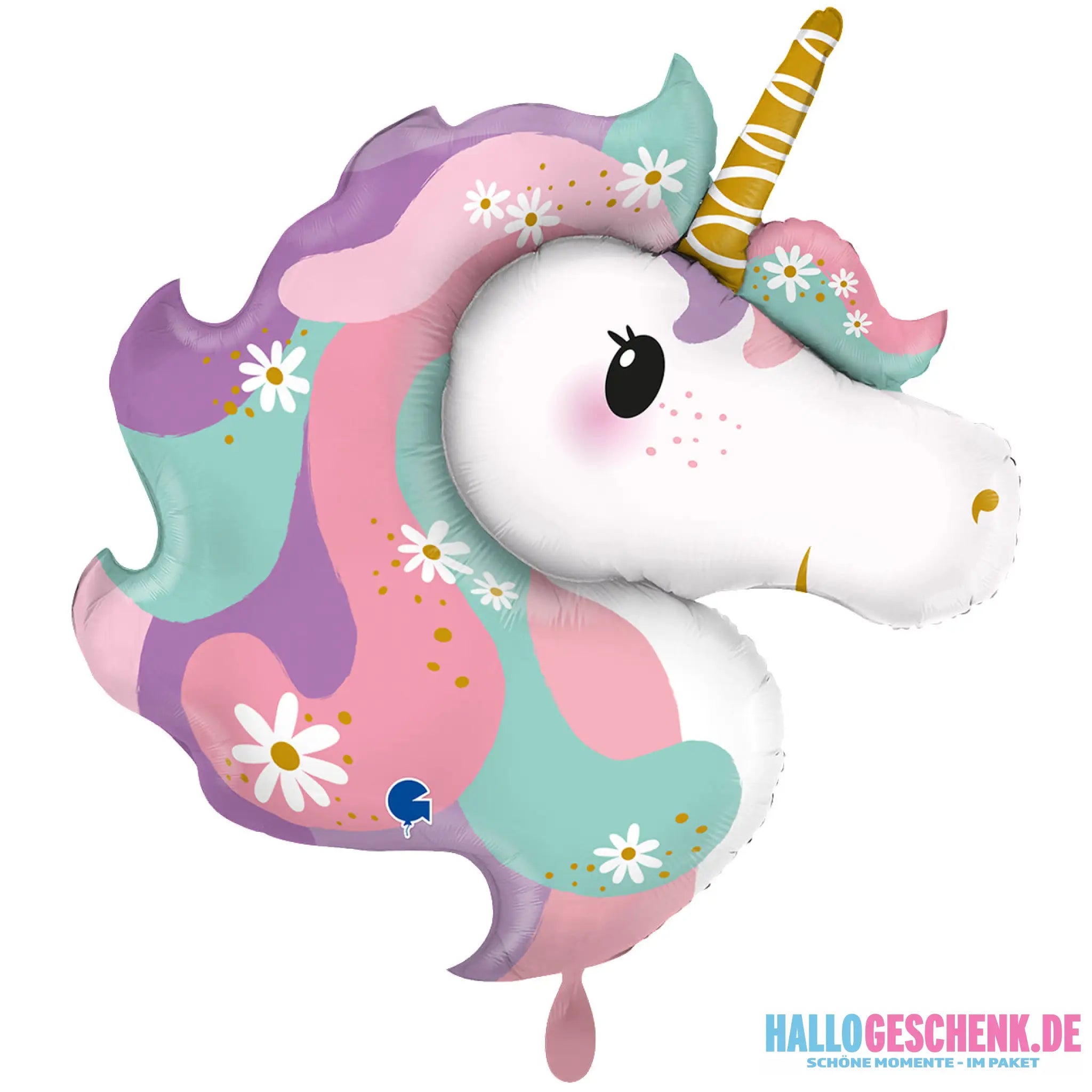 XXL Luftballon: Einhorn Birthday Hippie Unicorn Luft/Helium