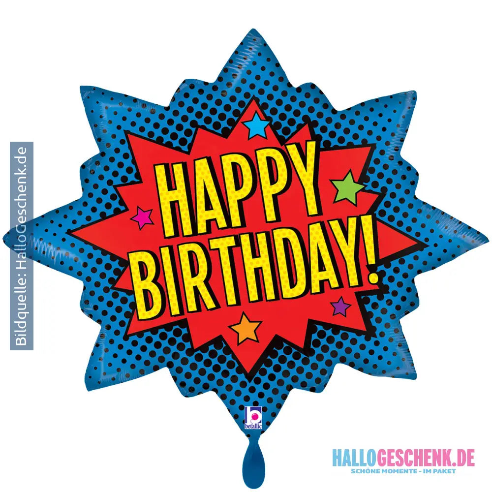 XXL Luftballon: Superheld Geburtstag Luft/Helium