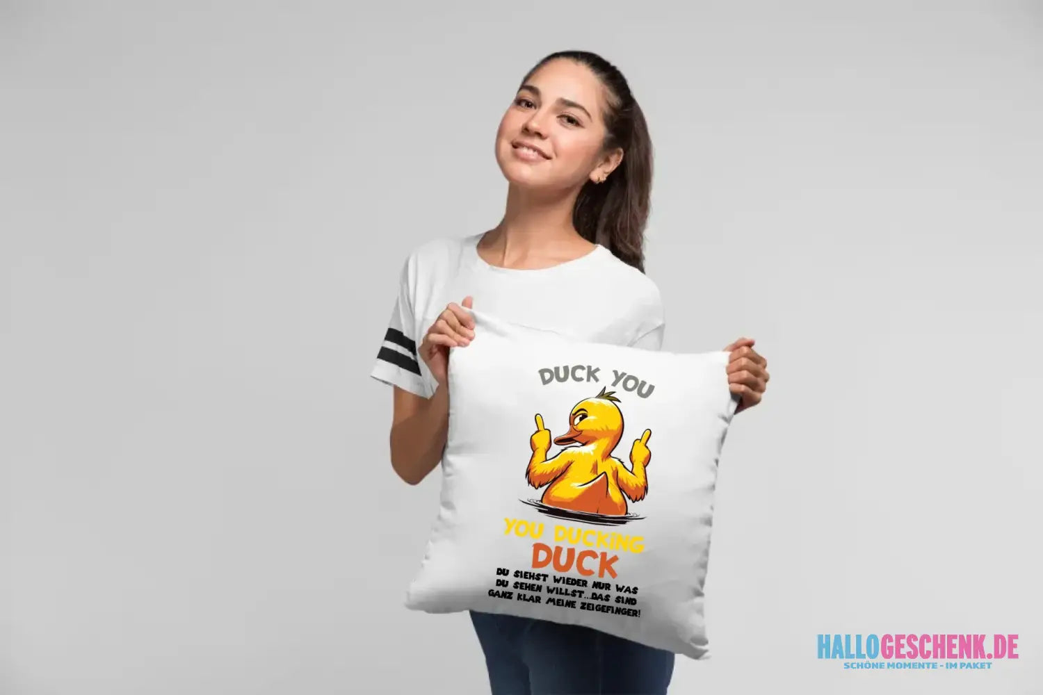 You ducking Duck • ENTE • Kissen 40x40 cm • Exklusivdesign • personalisiert