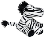 Plüschtier zebra zora ein weiches schwarz weißes stofftier mit kuscheliger textur