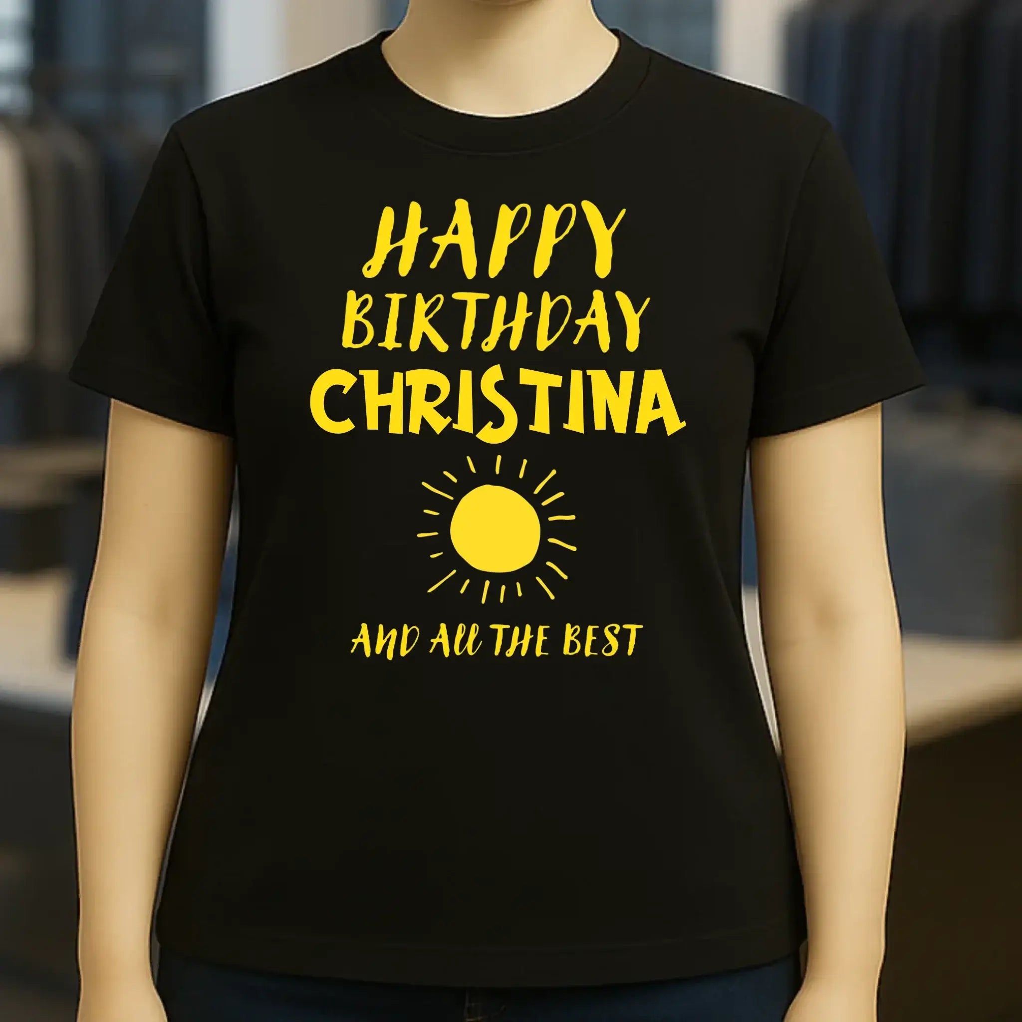 Zum Geburtstag mit deinem Wunschnamen • Birthday • Ladies Premium T-Shirt XS-2XL aus Bio-Baumwolle für Damen