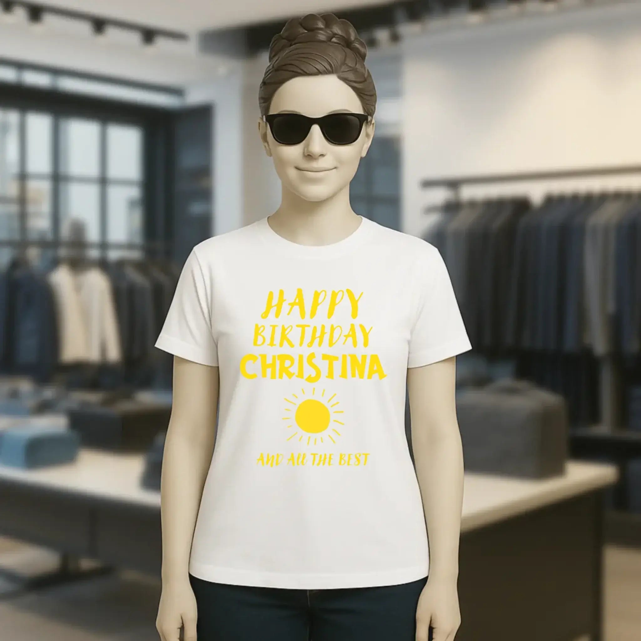 Zum Geburtstag mit deinem Wunschnamen • Birthday • Ladies Premium T-Shirt XS-2XL aus Bio-Baumwolle für Damen