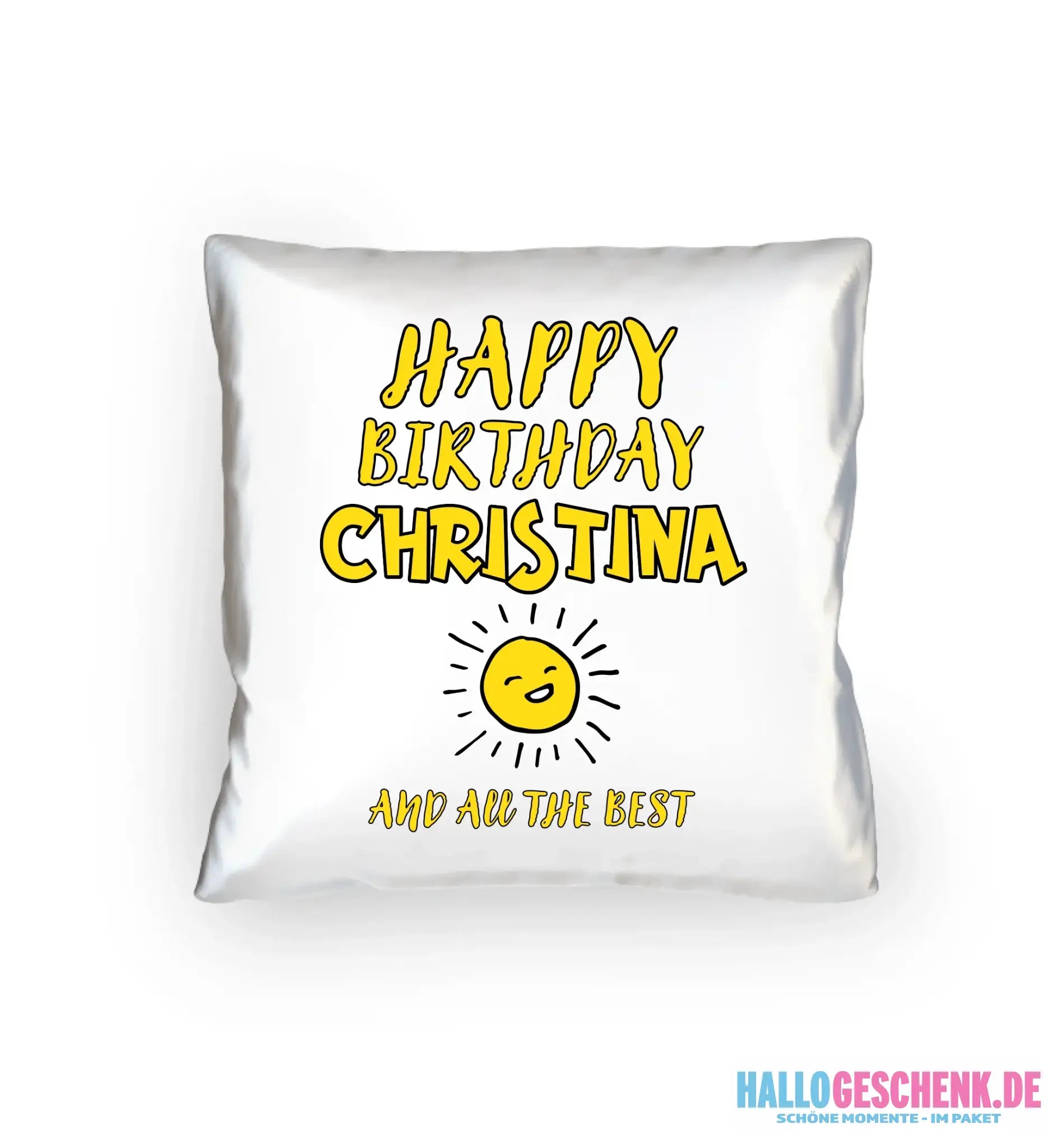 Zum Geburtstag mit/ohne Wunschname • Birthday Designer • Kissen 40x40 cm • personalisiert