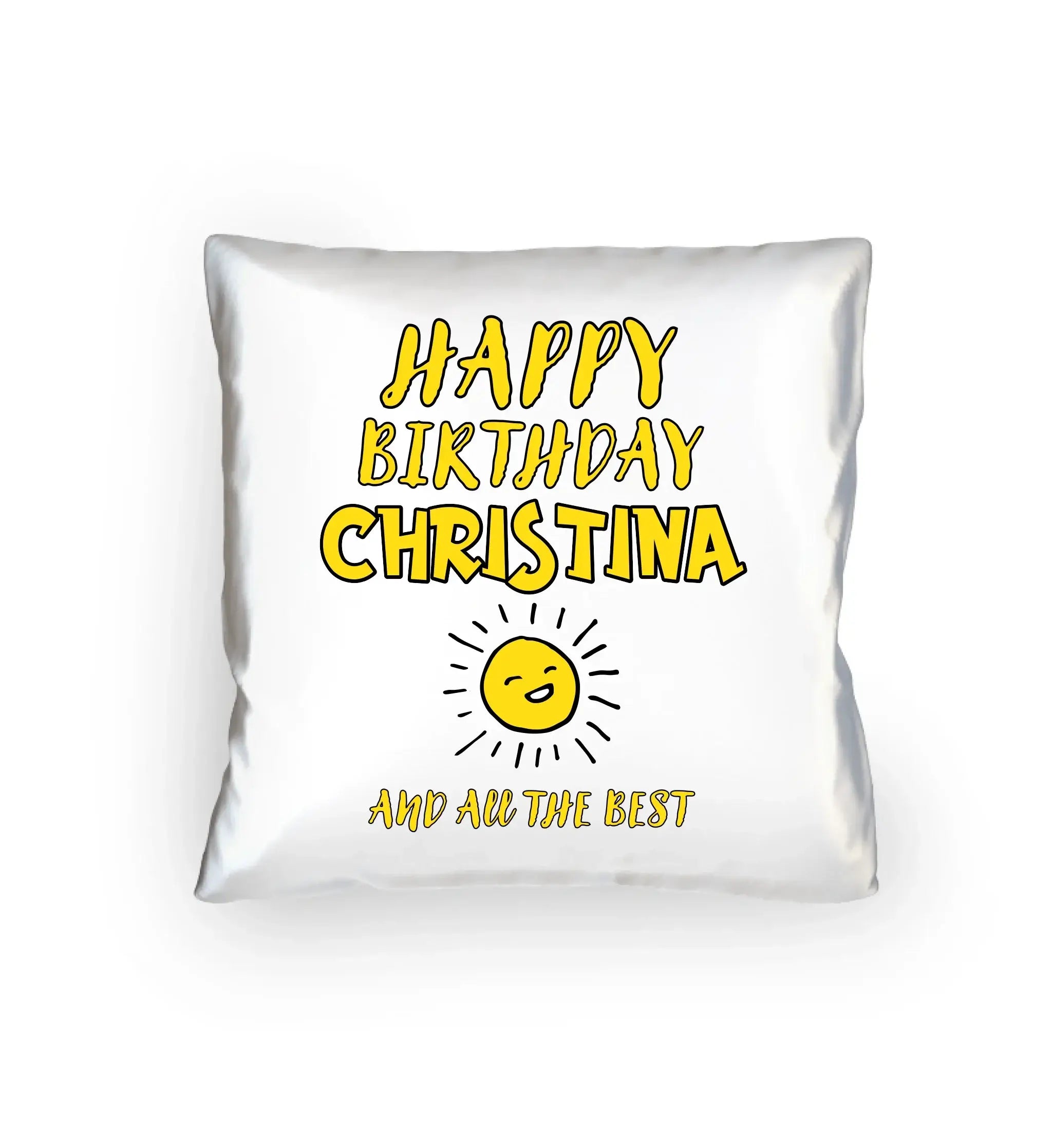 Zum Geburtstag mit/ohne Wunschname • Birthday Designer • Kissen 40x40 cm • personalisiert