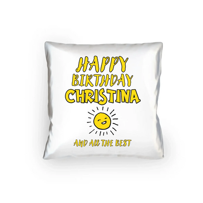 Zum Geburtstag mit/ohne Wunschname • Birthday Designer • Kissen 40x40 cm • personalisiert