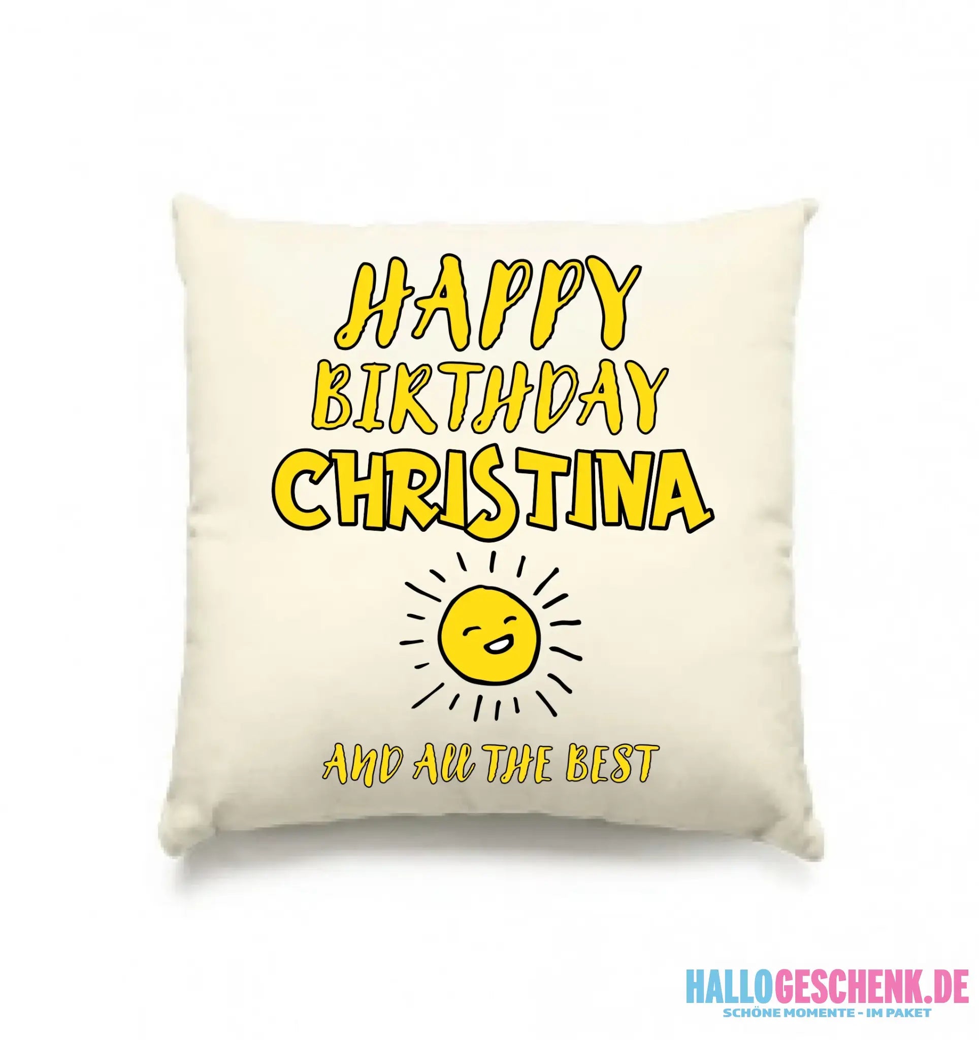 Zum Geburtstag mit/ohne Wunschname • Birthday Designer • Kissen 40x40 cm • personalisiert