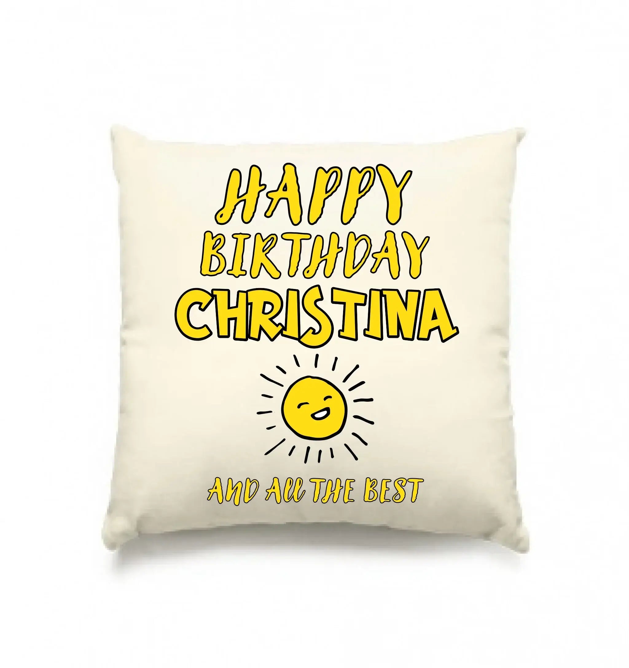 Zum Geburtstag mit/ohne Wunschname • Birthday Designer • Kissen 40x40 cm • personalisiert