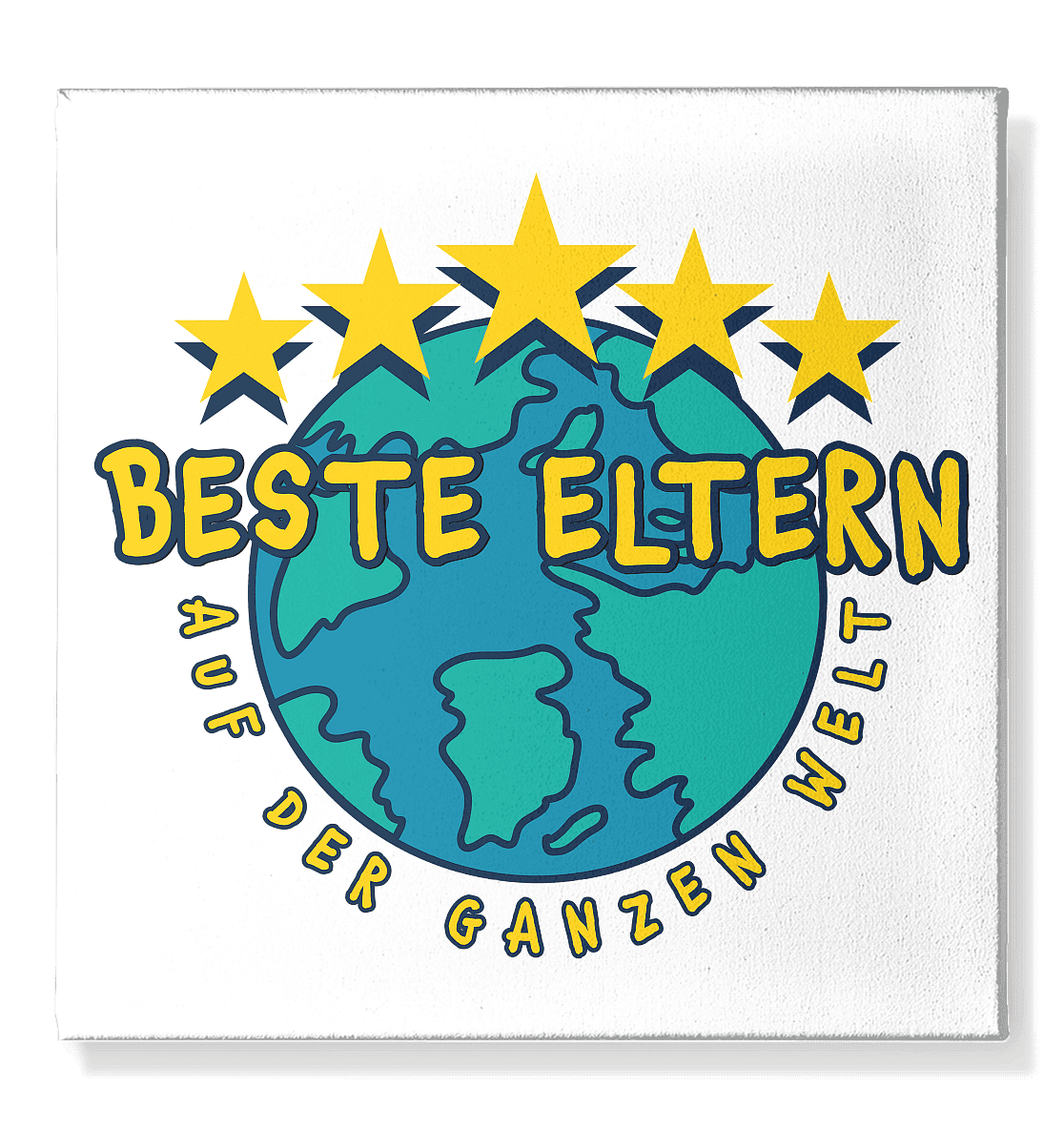 BESTE ELTERN - Leinwand 50x50cm - HalloGeschenk.de