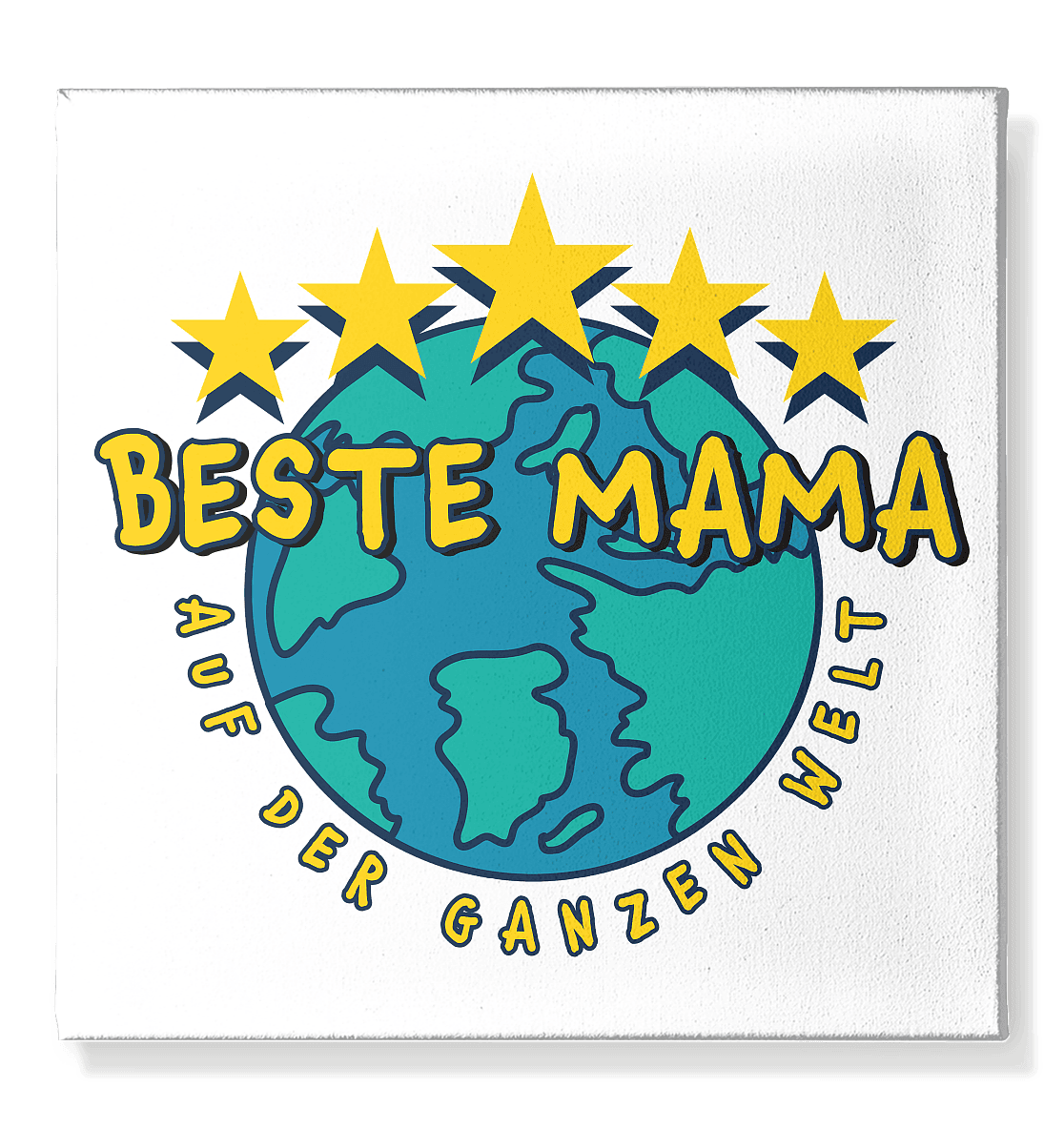 BESTE MAMA - Leinwand 50x50cm - HalloGeschenk.de