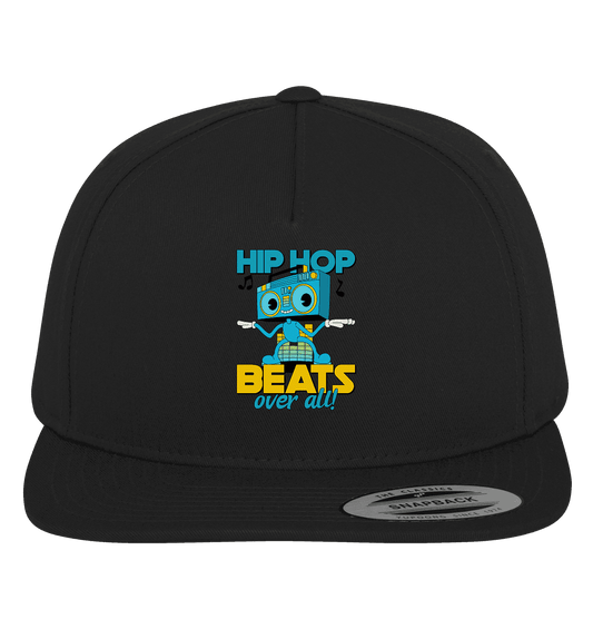 Hip Hop Beats over all! Motivprodukt - Premium Snapback - HalloGeschenk.de